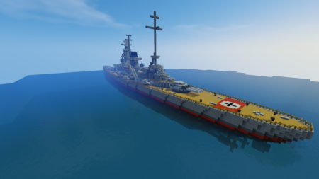  Battleship Scharnhorst  Minecraft