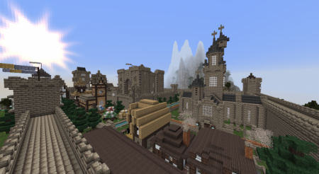  Medieval Walled City  Minecraft
