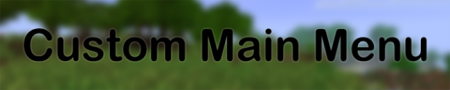  Custom Main Menu  Minecraft 1.9.4