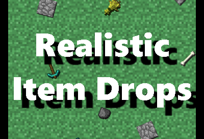  Realistic Item Drops  Minecraft 1.10.2