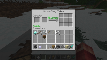  Uncrafting Table  Minecraft 1.11