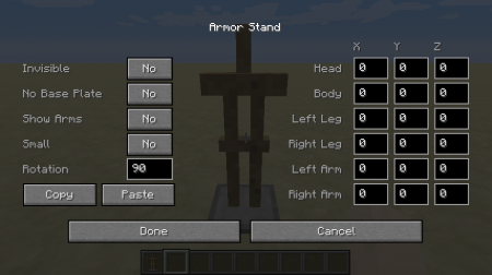  Armor Stand Configurator  Minecraft 1.11.2