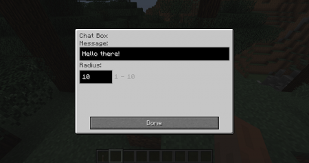  ChatBox  Minecraft 1.10.2