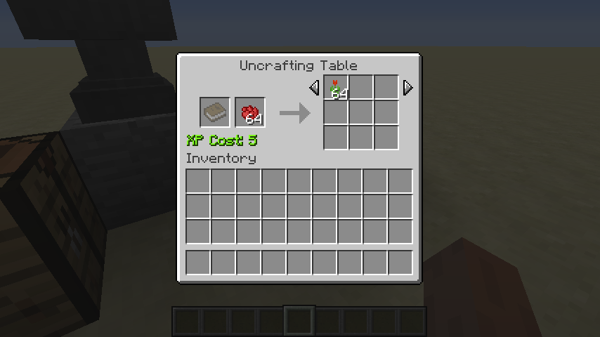 Uncrafting table