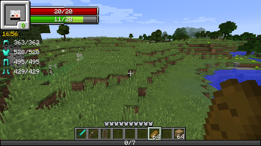 Minecraft hud