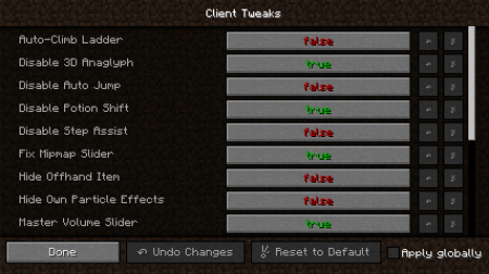  Client Tweaks  Minecraft 1.11.2