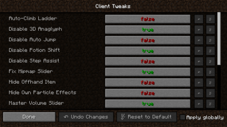  Client Tweaks  Minecraft 1.12.2