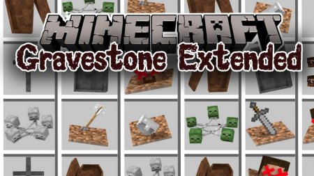  Gravestone Extended  Minecraft 1.11.2