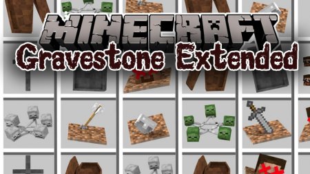  Gravestone Extended  Minecraft 1.12.2