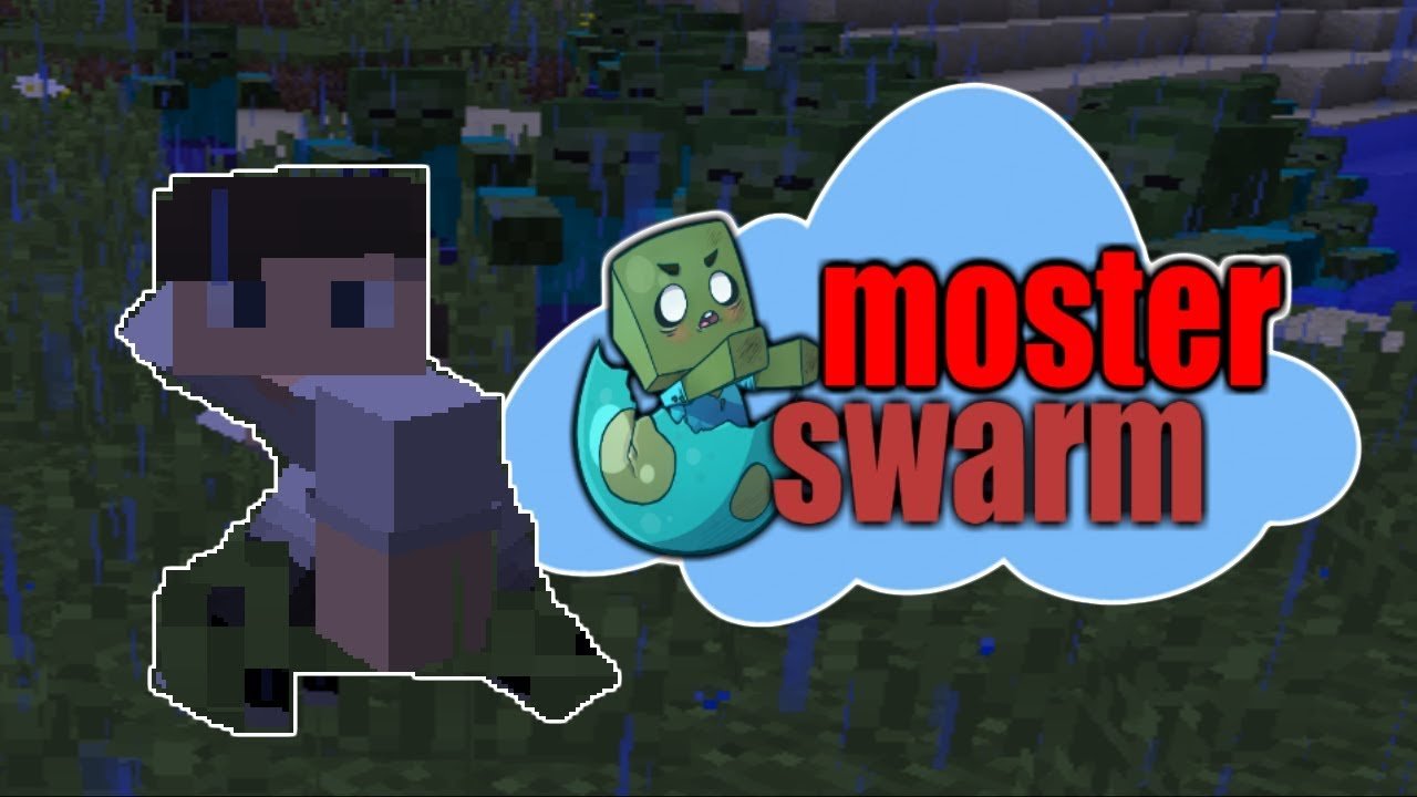 Mc is monster. Мод на зомби ломают блоки. Monster Swarm 1.12.2. Minecraft Mod Swarm. Monster Swarm-2.0.1.