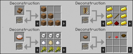  Deconstruction Table  Minecraft 1.10.2