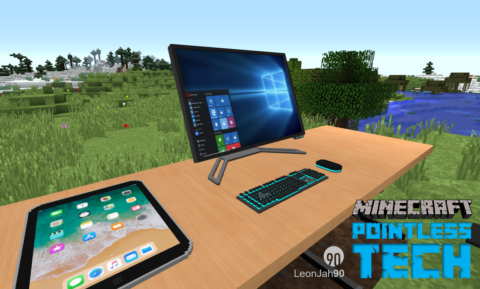 Pointless Tech Mod 1.12.2. Мод на компьютер. Компьютер для майна. Ноутбук в МАЙНКРАФТЕ мод.