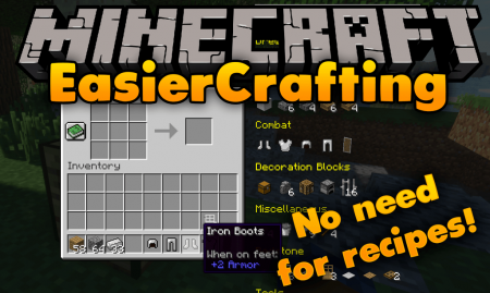  Easier Crafting  Minecraft 1.11.2