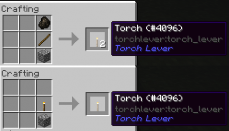  Torch Lever  Minecraft 1.12.2