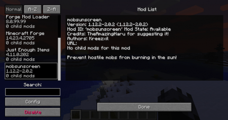  Mob Sunscreen  Minecraft 1.14.4