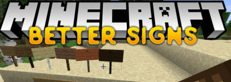  Better Signs  Minecraft 1.12.2