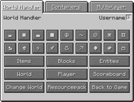 World Handler  Command GUI  Minecraft 1.14.4