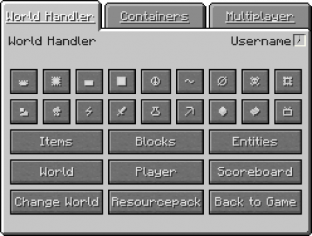  World Handler  Command GUI  Minecraft 1.15.2