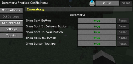  Inventory Profiles  Minecraft 1.14.4