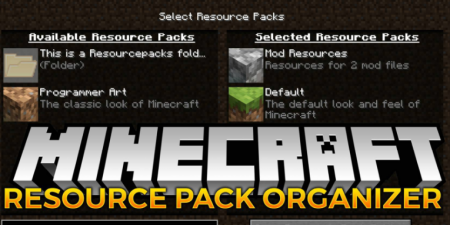  Resource Pack Organizer  Minecraft 1.12.2