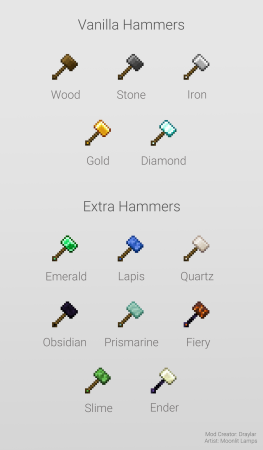  Vanilla Hammers  Minecraft 1.14.4