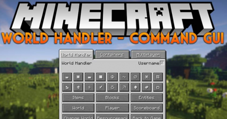  World Handler  Command GUI  Minecraft 1.16