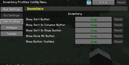  Inventory Profiles  Minecraft 1.16.1