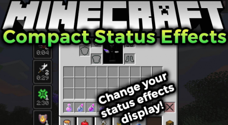  Compact Status Effects  Minecraft 1.16.1