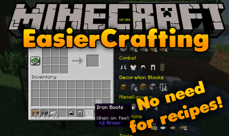  Easier Crafting  Minecraft 1.14.4