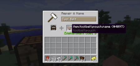  Tool Belt  Minecraft 1.16.1