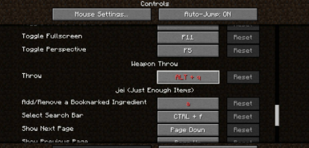  Weapon Throw  Minecraft 1.15.2