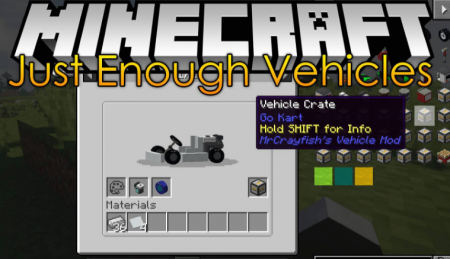  Just Enough Vehicles  Minecraft 1.16.4