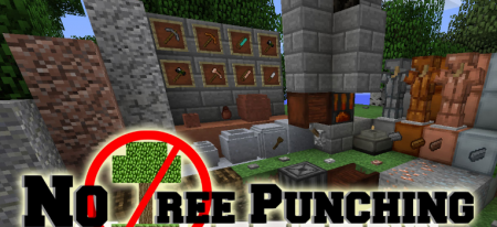 Скачать No Tree Punching для Minecraft 1.16.4