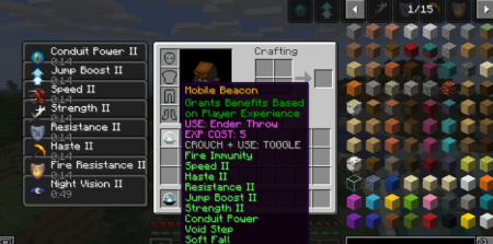  Mobile Beacon  Minecraft 1.16.1