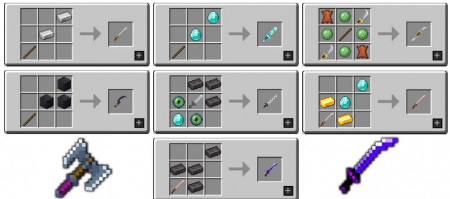  MC Dungeons Weapons  Minecraft 1.15.1