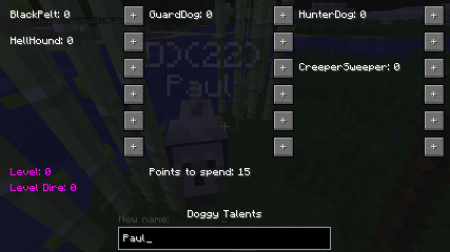  Doggy Talents  Minecraft 1.15.1