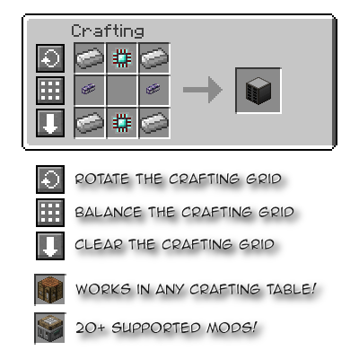 Скачать Crafting Tweaks для Minecraft 1.16.4