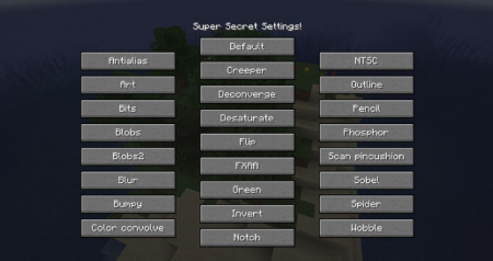 Скачать Super Secret Settings для Minecraft 1.16.4