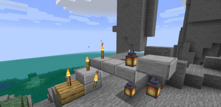  Torch Slabs  Minecraft 1.15.2