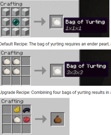  Bag of Yurting  Minecraft 1.16.4