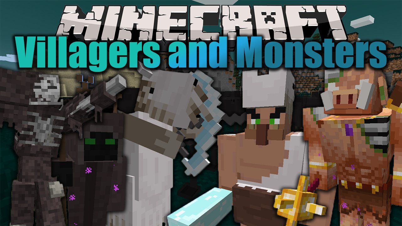 Village monsters. Майнкрафт мод Villagers and Monsters Mod. Майнкрафт моды на мобов. Minecraft Villagers Monster. Villagers and Monsters Mod Legacy порталы.