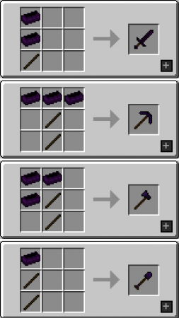  Obsidian Items  Minecraft 1.16.4