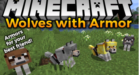 Wolves With Armor  Minecraft 1.17.1