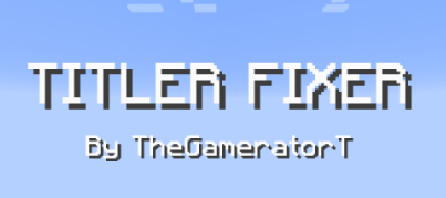  Title Fixer  Minecraft 1.17.1