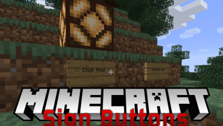  Sign Button  Minecraft 1.17