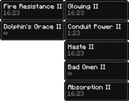  Compact Status Effects  Minecraft 1.17