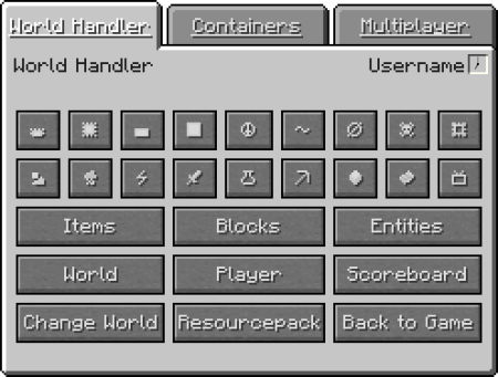  World Handler  Command GUI  Minecraft 1.18