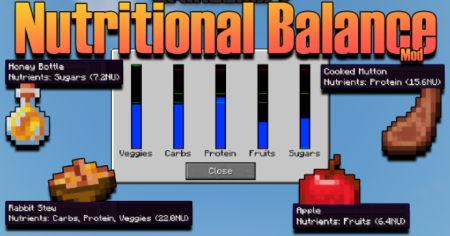  Nutritional Balance  Minecraft 1.18