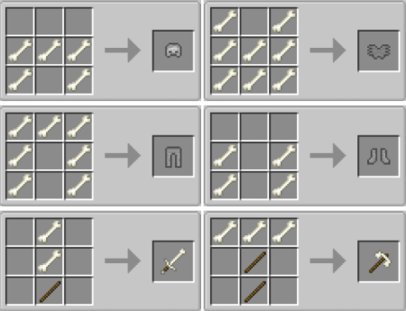  Bone Equipment  Minecraft 1.18.1