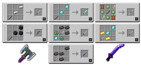  MC Dungeons Weapons  Minecraft 1.18.2